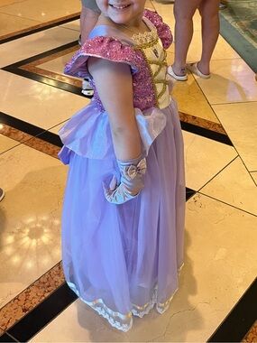 Rapunzel Princess Tulle Costume Dress for Kids